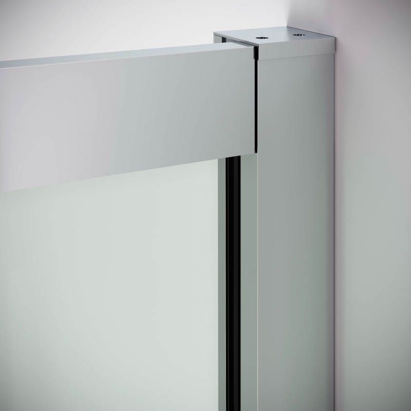 Mampara de ducha frontal 2 puertas abatibles con tratamiento anti-cal. VISION AVANT - Imagen 6