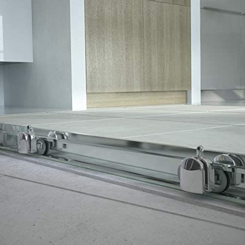 Mampara de ducha frontal TEMPO 1 fijo - 1 puerta corredera. Acabado CROMO BRILLO - Imagen 2